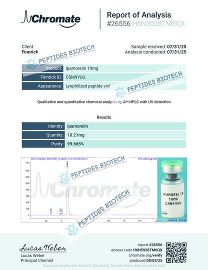 Ipamorelin - 5MG / Single Vial - Peptides BioTech